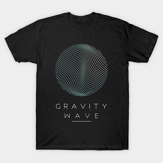 Physics Gravity Wave Albert Einstein Design T-Shirt by New East 